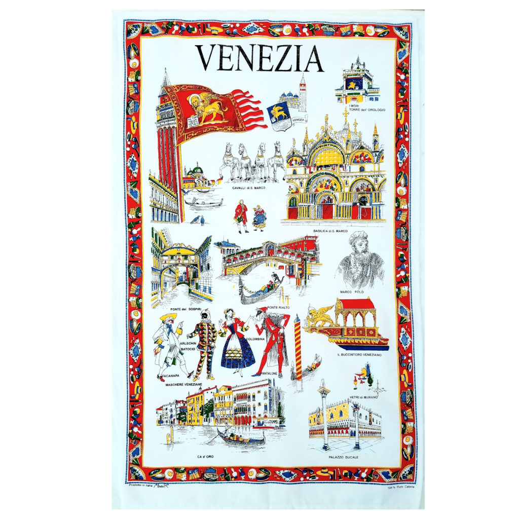 MADE IN ITALY - Tea Towel - Monuments of Venice