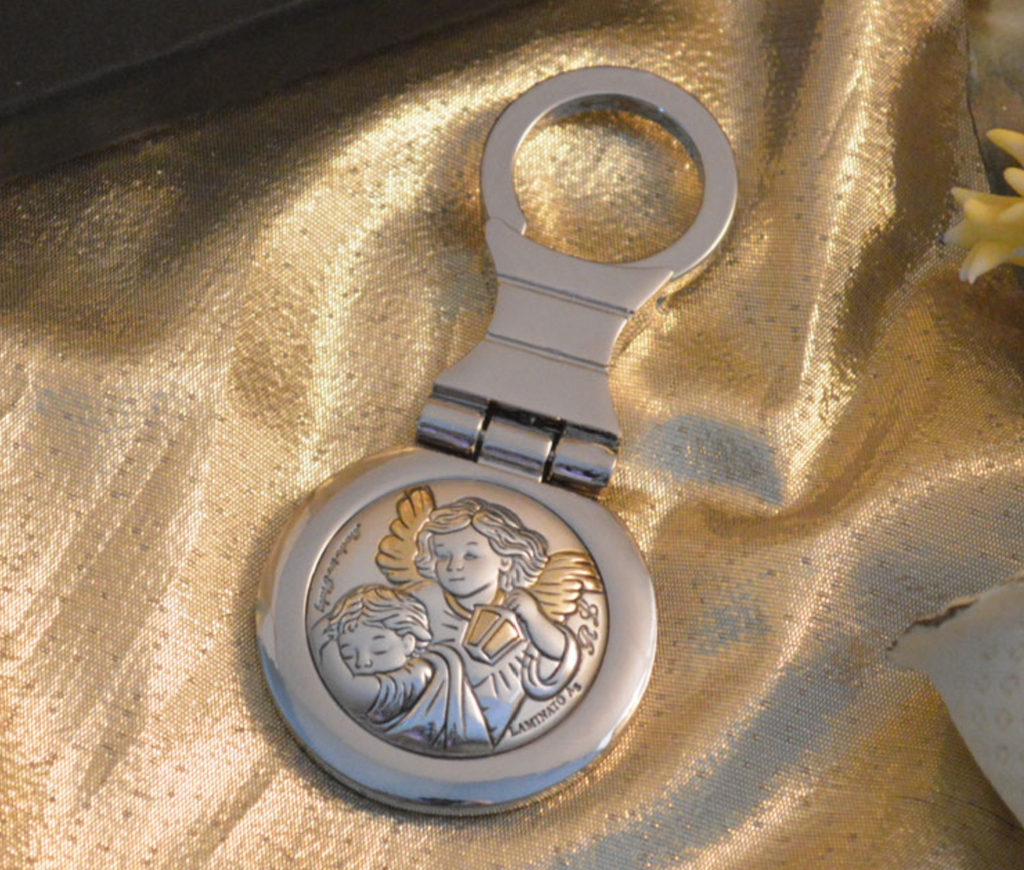 Italian Guardian Angel Icon Made in Italy Keychain
