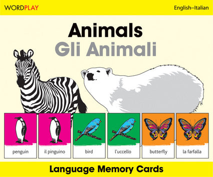 WordPlay Language Memory Cards–Animals (English–Italian)