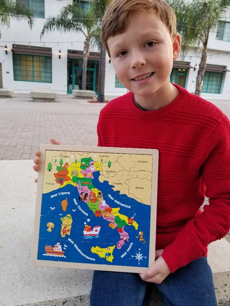Wooden "Italy" Map Puzzle