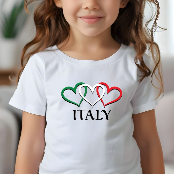 ITALY - Three Hearts T-shirt - Toddler