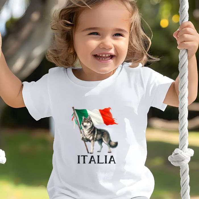 Italian Wolf and Flag Toddler T-shirt