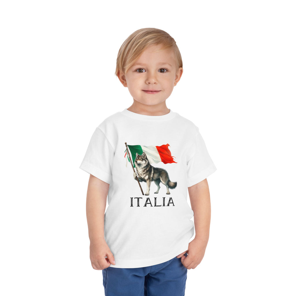 Italian Wolf and Flag Toddler T-shirt