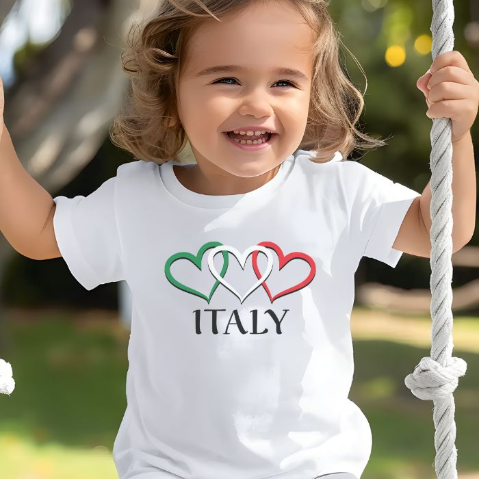 ITALY - Three Hearts T-shirt - Toddler