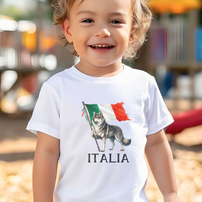 Italian Wolf and Flag Toddler T-shirt
