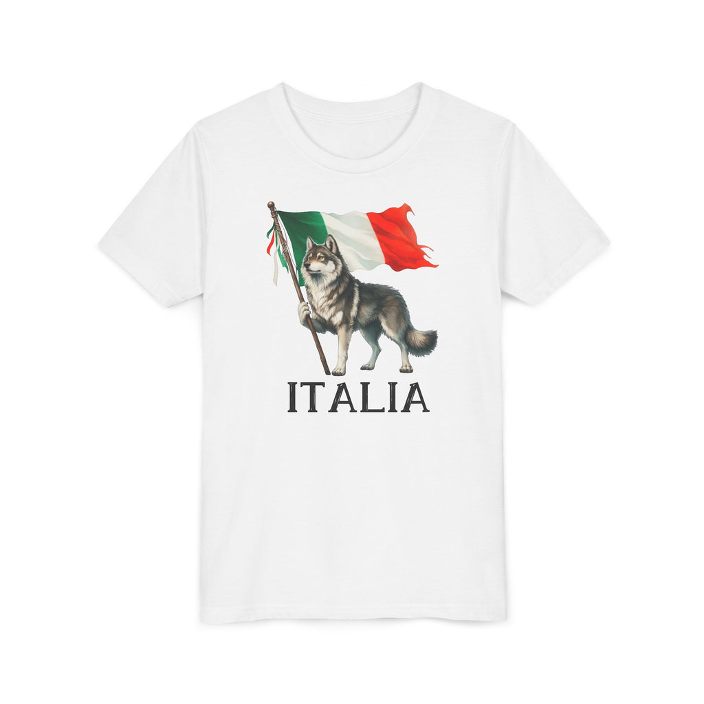 Wolf and Italian Flag Youth Tshirt