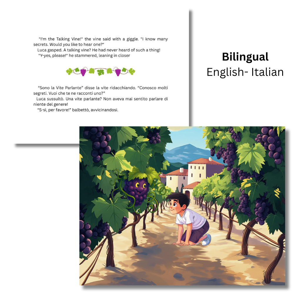 The Talking Vine, An Italian Folktale - Bilingual
