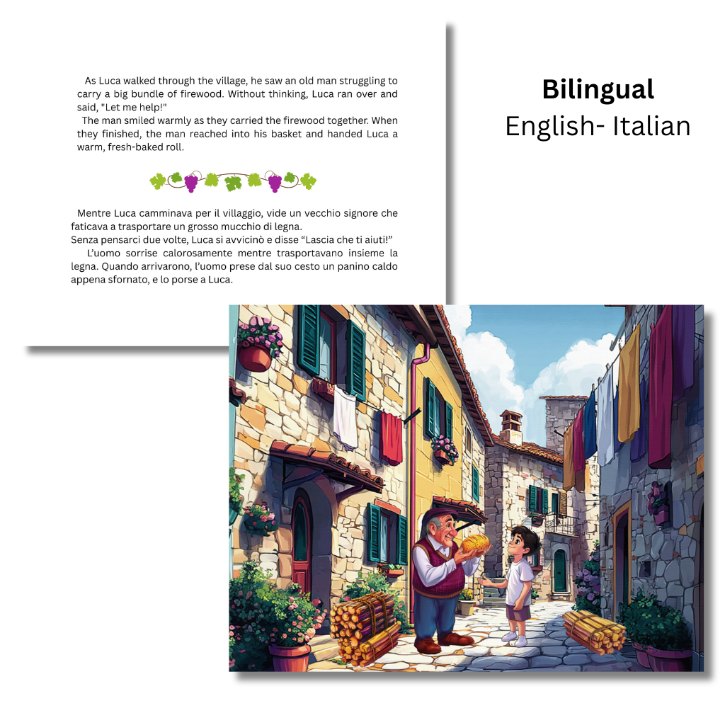 The Talking Vine, An Italian Folktale - Bilingual