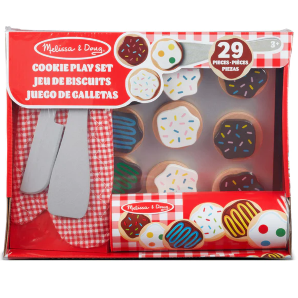 Wooden shop cookie set