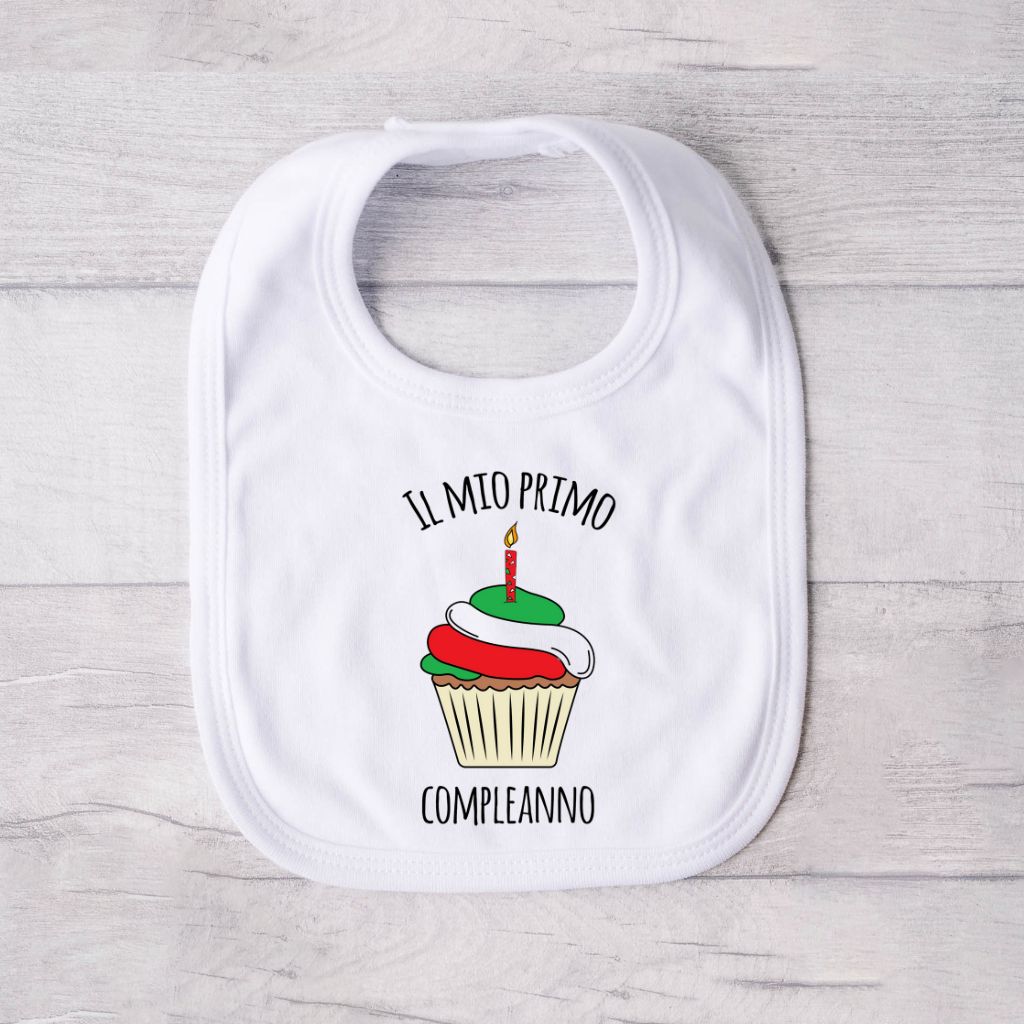Il Mio Primo Compleanno Bib (Happy 1st Birthday Bib)