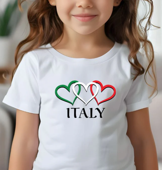 ITALY - Three Hearts T-shirt
