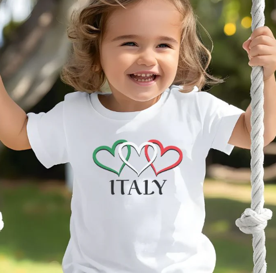 ITALY - Three Hearts T-shirt