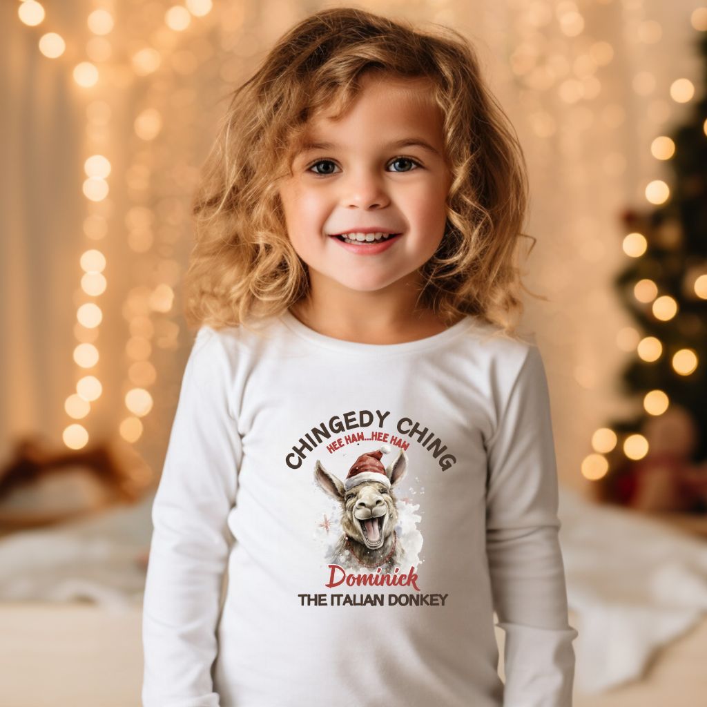 Dominick the Donkey -Toddler Long Sleeve Tee Shirt