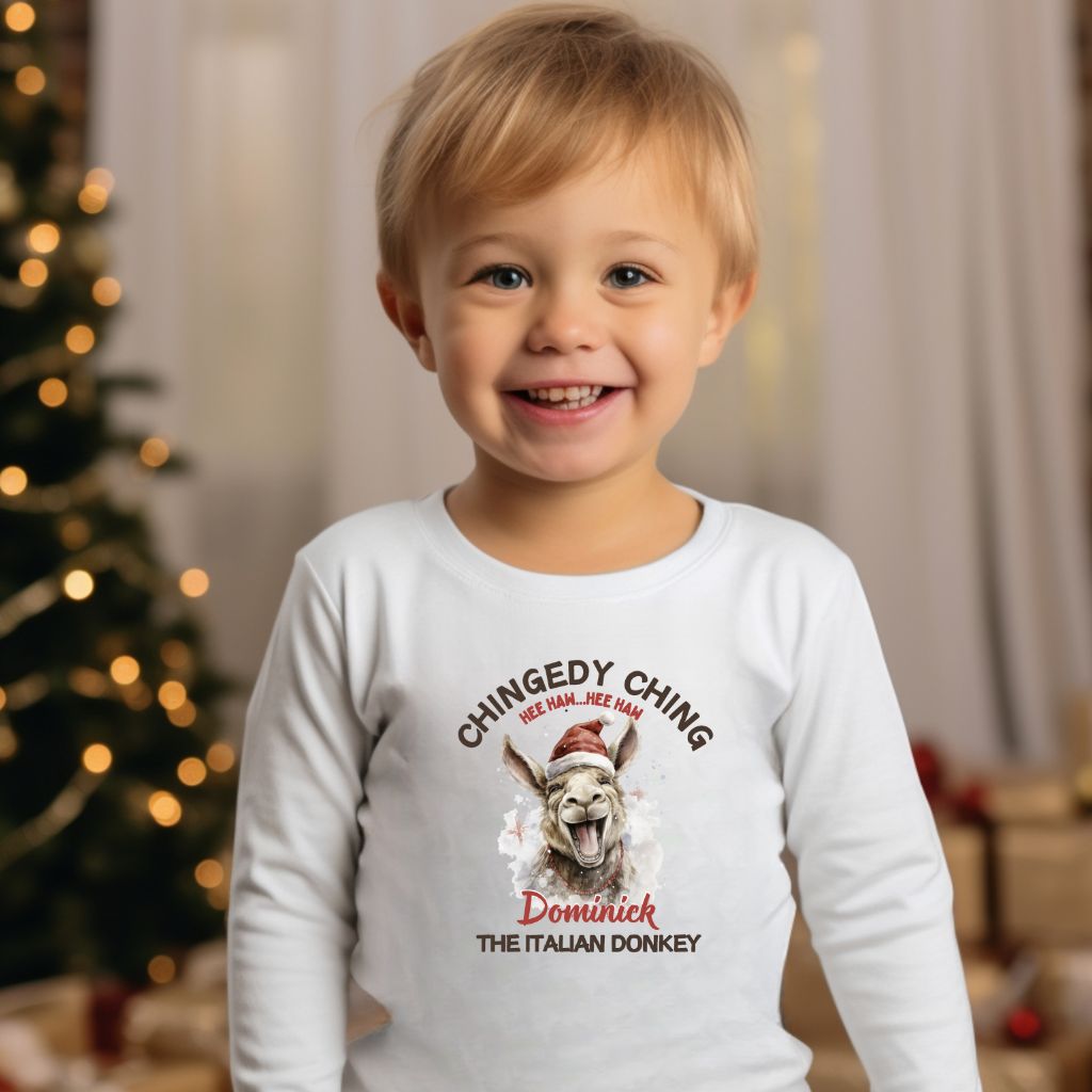 Dominick the Donkey -Toddler Long Sleeve Tee Shirt