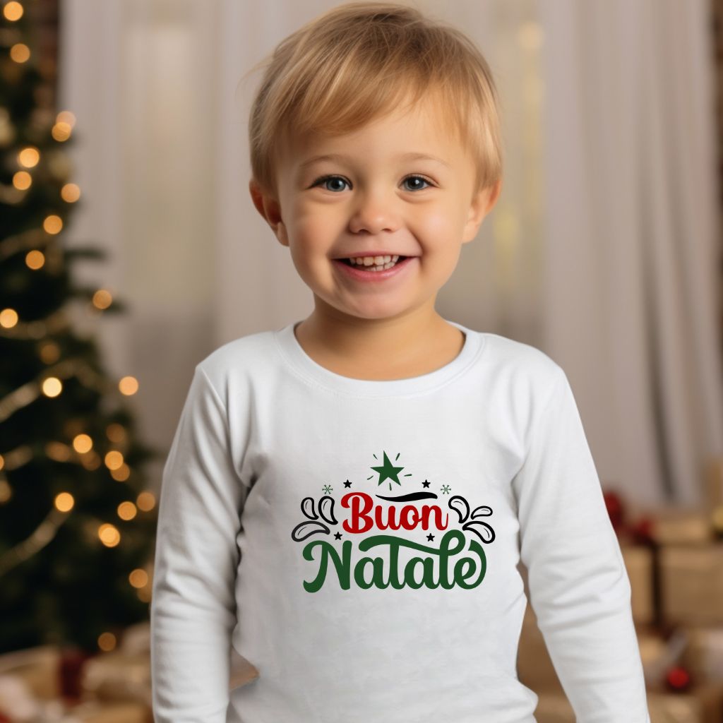 Buon Natale -Toddler Long Sleeve Tee Shirt
