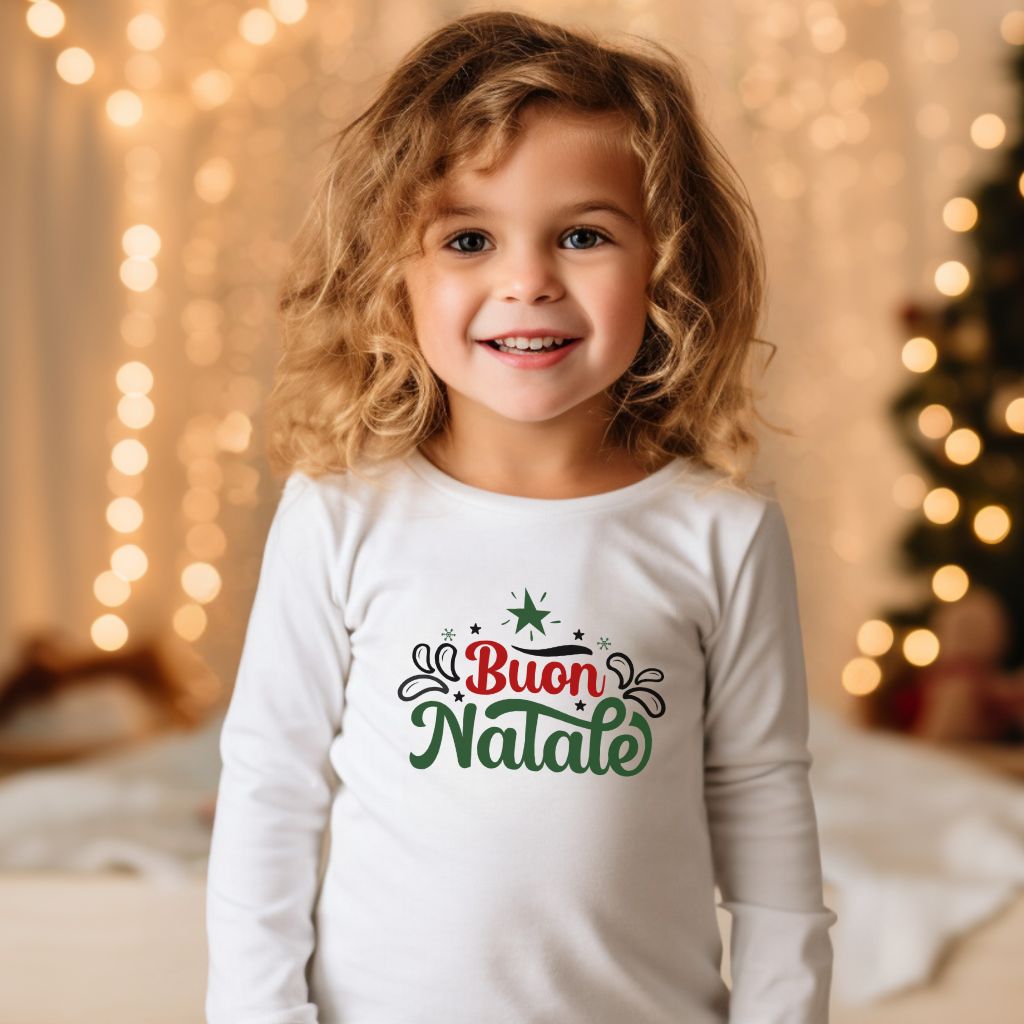 Buon Natale -Toddler Long Sleeve Tee Shirt