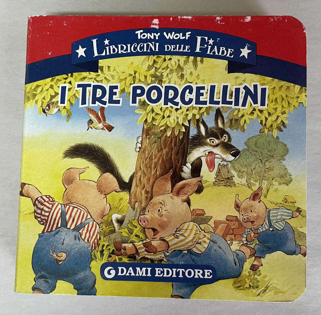 Tre Porcellini (Three Little Pigs) Mini Board Book  Clearance (Please read Description)
