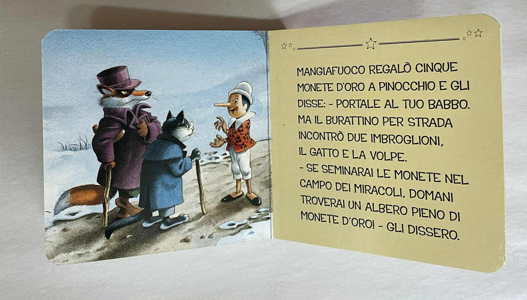 Pinocchio Mini Board Book -  Clearance (please read description)