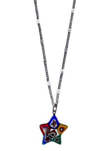 Venetian Glass Star Pendant - Made in Italy  (Only one left!)