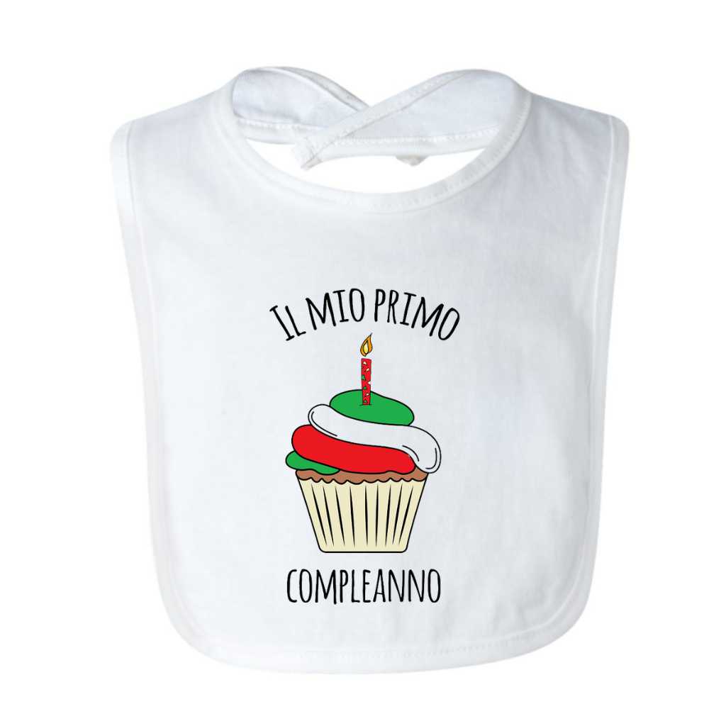 Il Mio Primo Compleanno Bib (Happy 1st Birthday Bib)