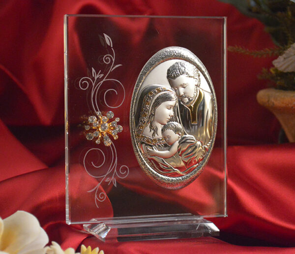 Italian Silver Holy Family- MADE IN ITALY