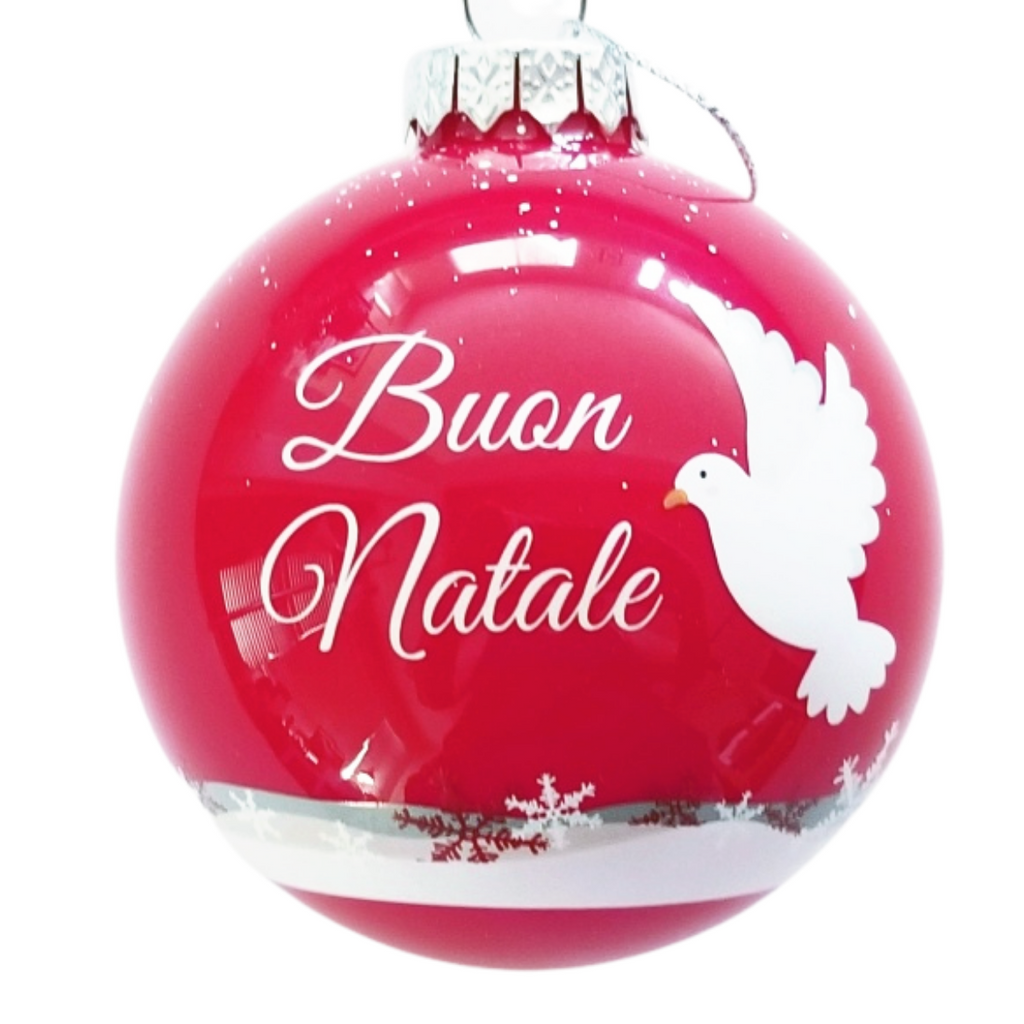 Buon Natale Peace Dove ornament