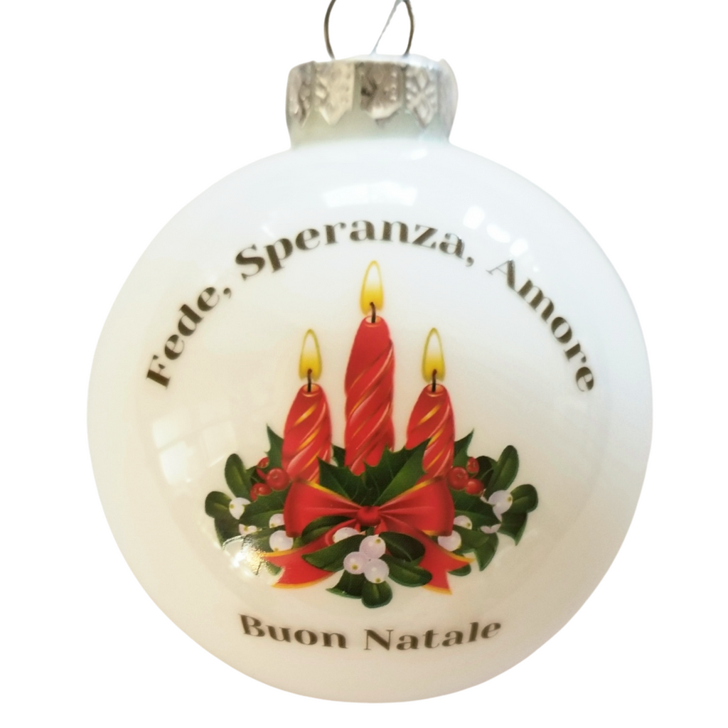 Fede, Esperanza, Amore (Peace, Hope, Love) Ornament