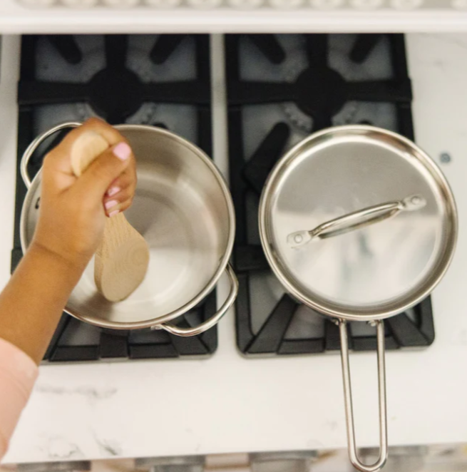 Children's metal pots shop and pans
