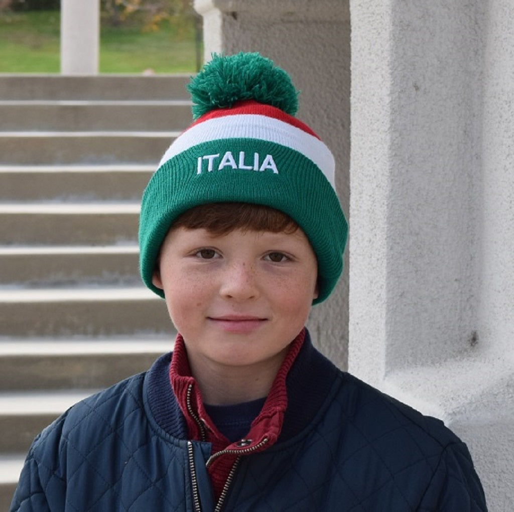 Tricolor Knit Hat (in infant, youth, and adult sizes)