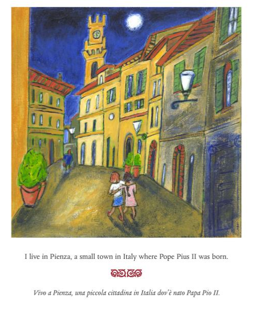 Pizza in Pienza by Susan Fillion-Bilingual Italian-English