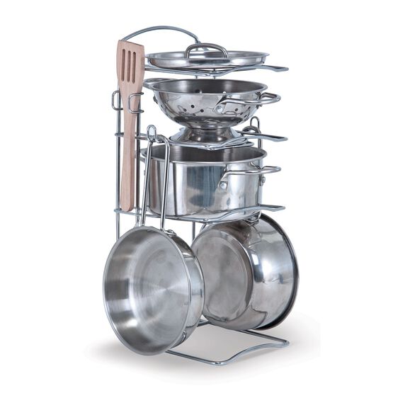 Stainless Steel Pots & Pans Play Set